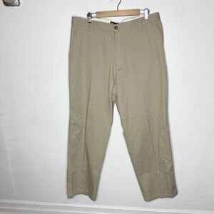 New Chaps All Cotton Twills Wrinkle Resistant Pants Men's 38 Plain Front Pant